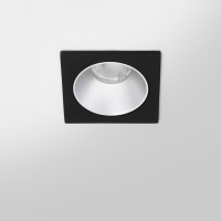 Spot LED encastré carré noir 7W, couleurs au choix - Miror