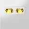 HERVE - Spot LED encastré double carré blanc 14W, couleurs au choix - Miror