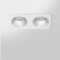 HERVE - Spot LED encastré double carré blanc 14W, couleurs au choix - Miror