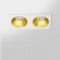 HERVE - Spot LED encastré double carré blanc 14W, couleurs au choix - Miror