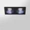 RV - Spot LED encastré double carré blanc 14W, couleurs au choix - Miror