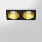 RV - Spot LED encastré double carré blanc 14W, couleurs au choix - Miror