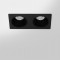 RV - Spot LED encastré double carré blanc 14W, couleurs au choix - Miror