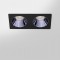 RV - Spot LED encastré double carré blanc 14W, couleurs au choix - Miror