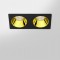 RV - Spot LED encastré double carré blanc 14W, couleurs au choix - Miror