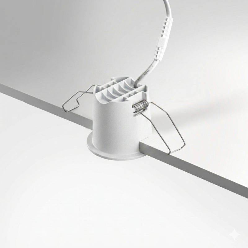 RV - Spot LED encastré rond blanc 7W, couleurs au choix - Miror