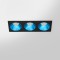 RV - Spot LED encastré carré noir 21W, couleurs au choix - Miror