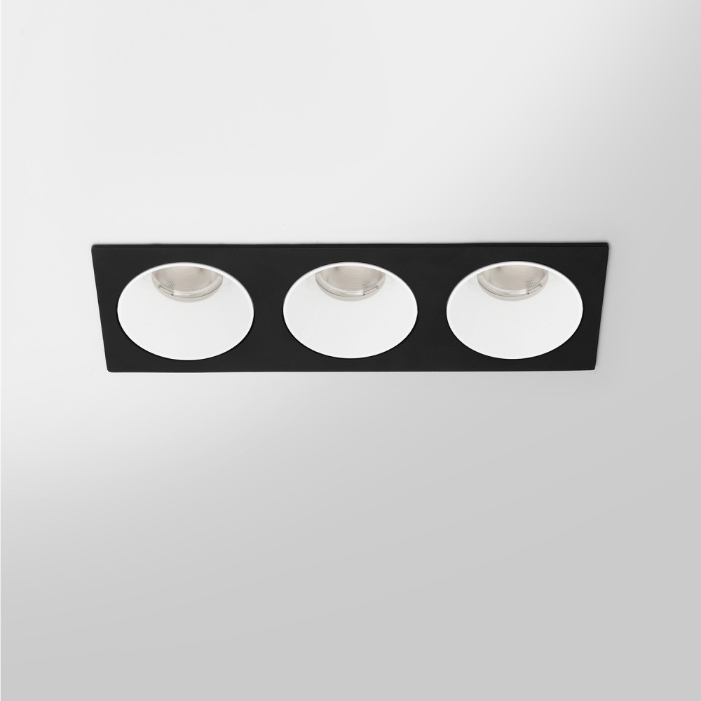 RV - Spot LED encastré carré noir 21W, couleurs au choix - Miror