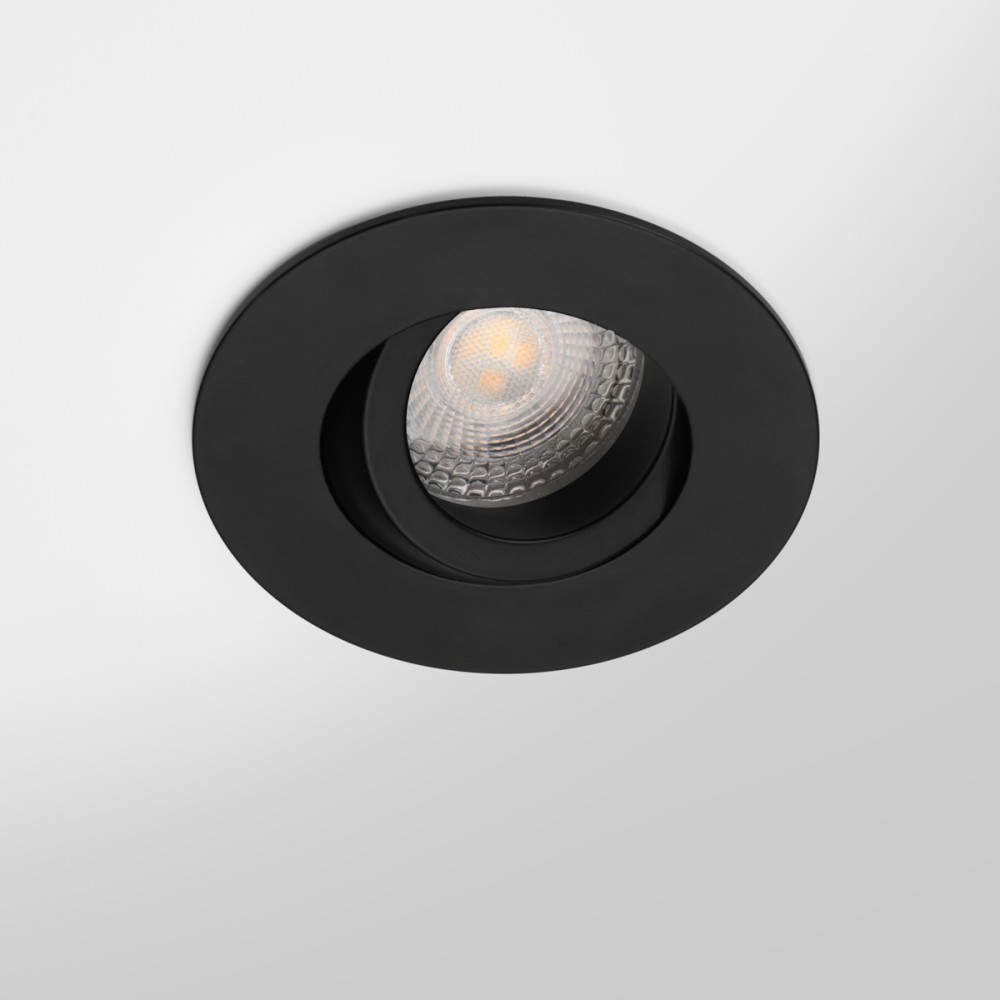 Spot LED encastrable orientable IP65 pour LED GU10 – SPEEN - Noir