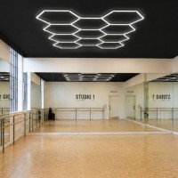 Plafonnier LED hexagonal nid d'abeille 11 alvéoles - 330W - 112 lm/W - 230V - ORNET