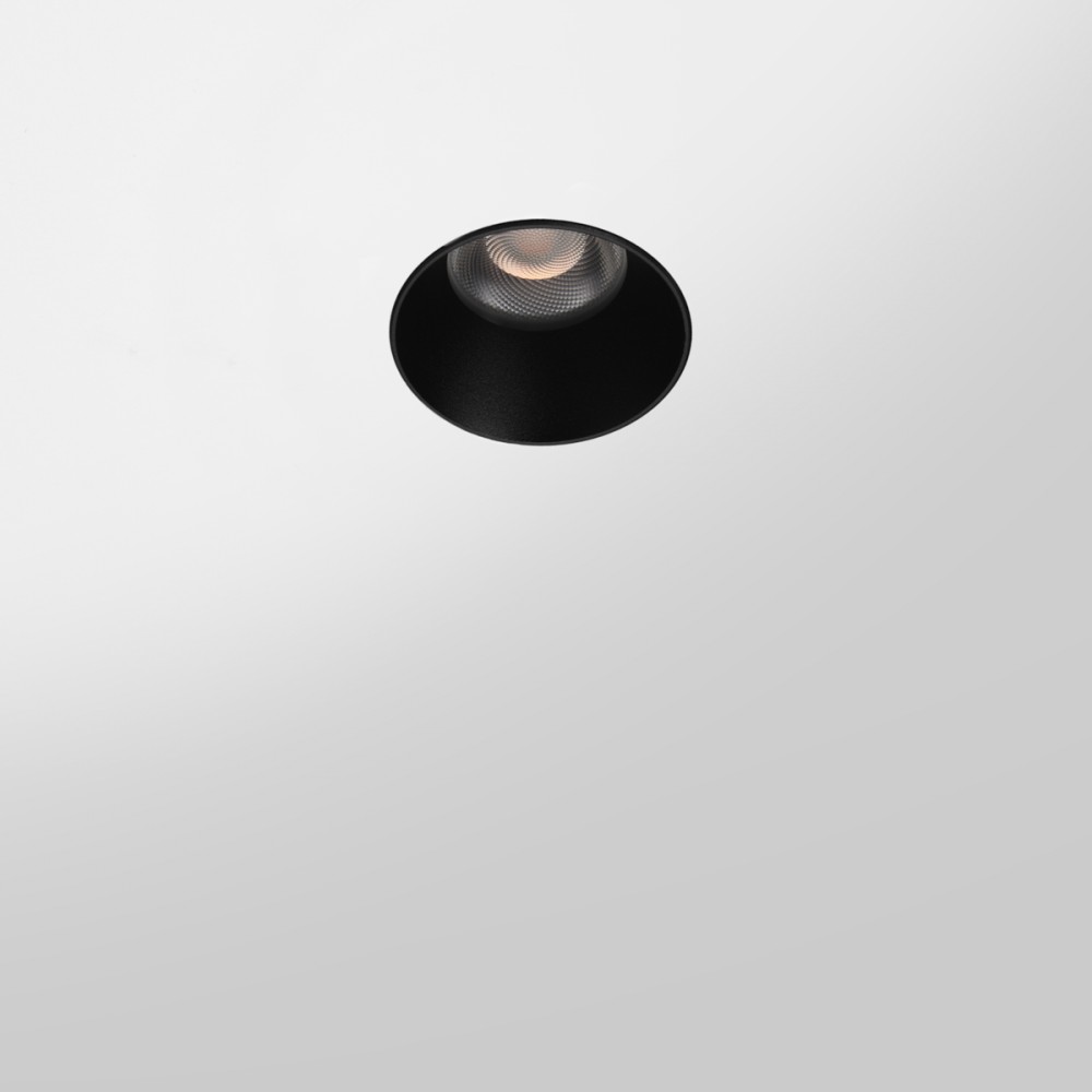 Spot LED encastrable à enduire noir - SLOPE 6W