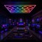 Plafonnier LED hexagonal nid d'abeille et cadre LED - 14 alvéoles - 270W - 24V - SPI - RGB