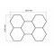 Plafonnier LED hexagonal nid d’abeille 5 alvéoles – 180W – 230V – 6500K