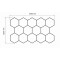 Plafonnier nid d’abeille LED 14 – 430W – 230V – 6500K