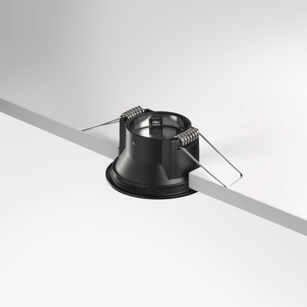 Spot rond encastrable IP65 – BBC – pour LED GU11 – DEEEP rond - Noir