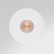 Spot rond plat encastrable IP20 – pour LED GU11 – CRUSH rond – Blanc