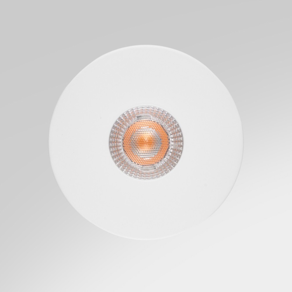Spot rond plat encastrable IP20 – pour LED GU11 – CRUSH rond – Blanc