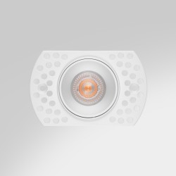 Spot encastrable à plâtrer IP20 pour LED GU11 – BUTER – Blanc