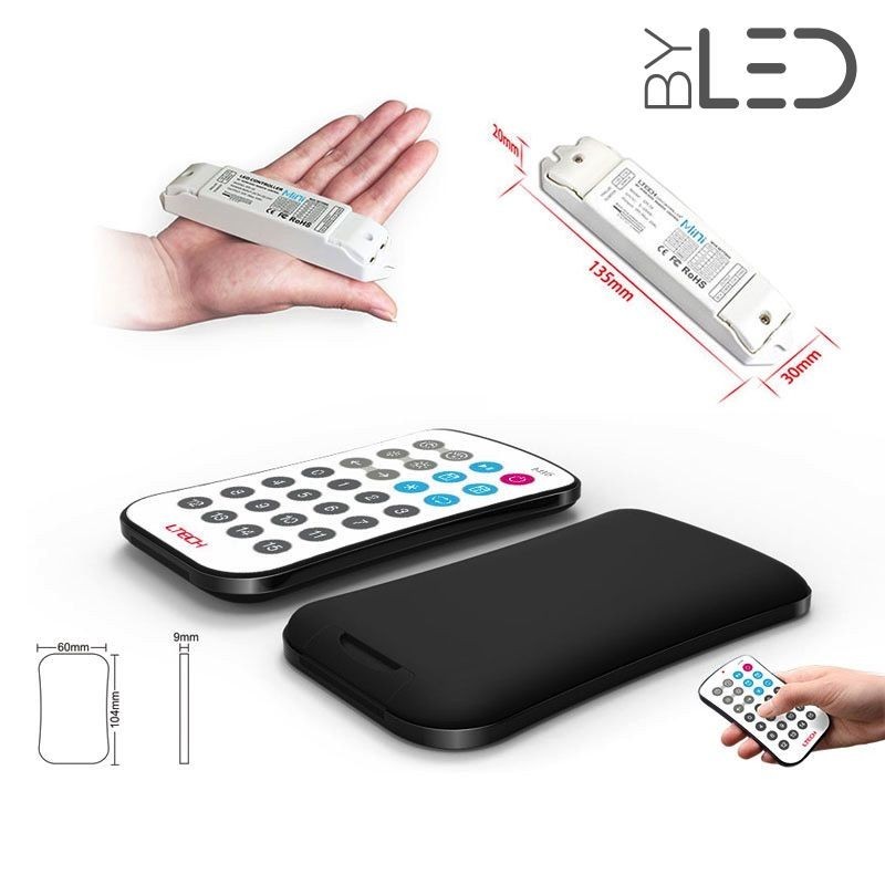 Kit mini télécommande radio pour ruban LED RGB Digital