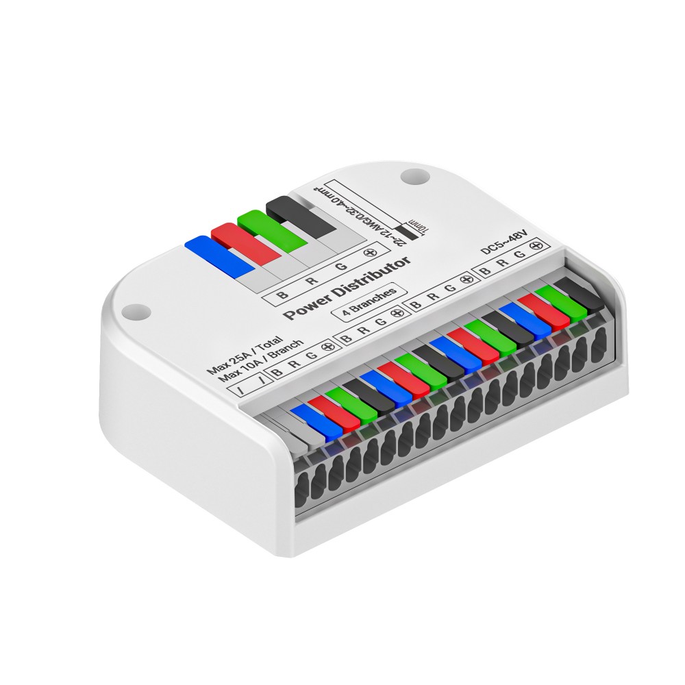 Connecteur rapide à levier pour installation RGB  – 1 entrée / 4 sorties
