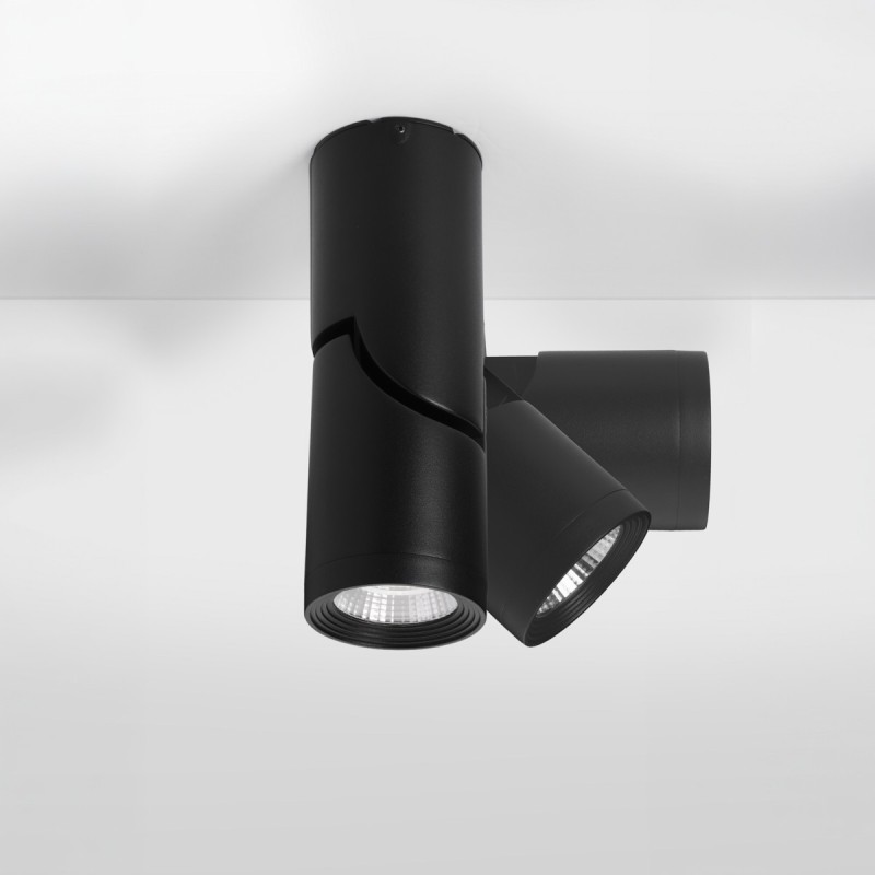 Applique à angle ajustable à 90° - Noir Sablé - Watch