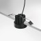 Spot LED semi encastré -  7W- Noir - CURBE