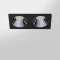 RV - Spot LED encastré double carré blanc 14W, couleurs au choix - Miror