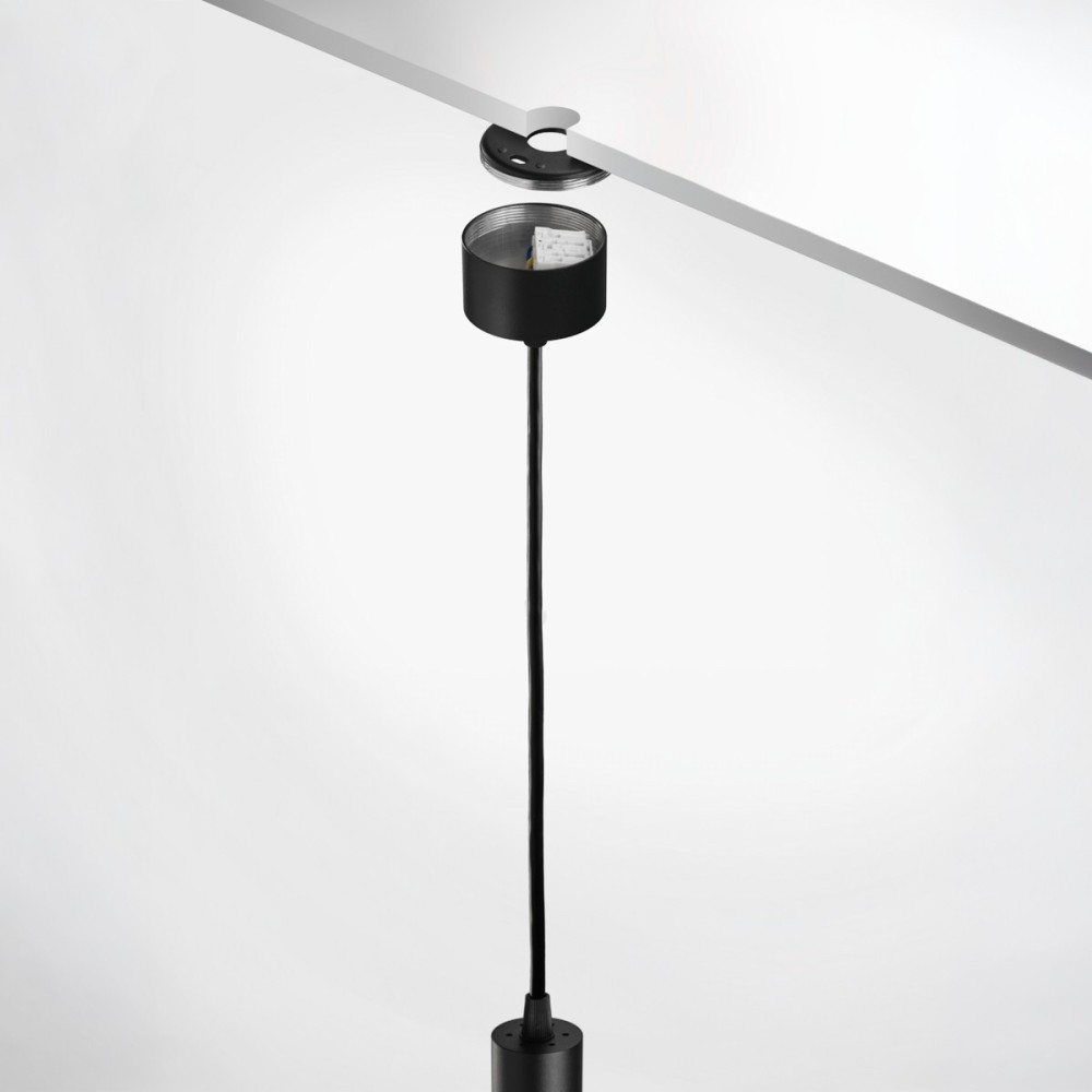 Luminaire suspendu IP20 pour LED GU11 – COMIK - Noir sablé