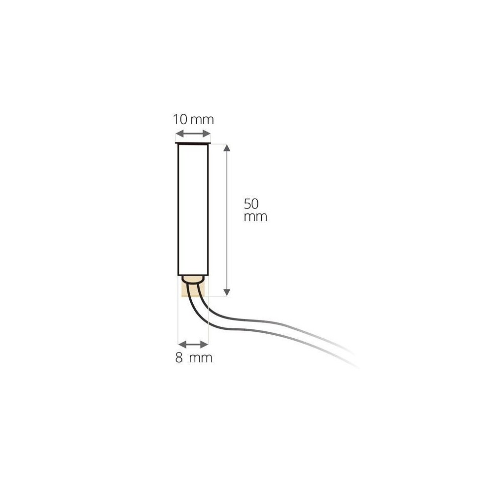 Spot LED encastré de sol 10mm 0,2W 12V inox rond - QINOX - Blanc jour