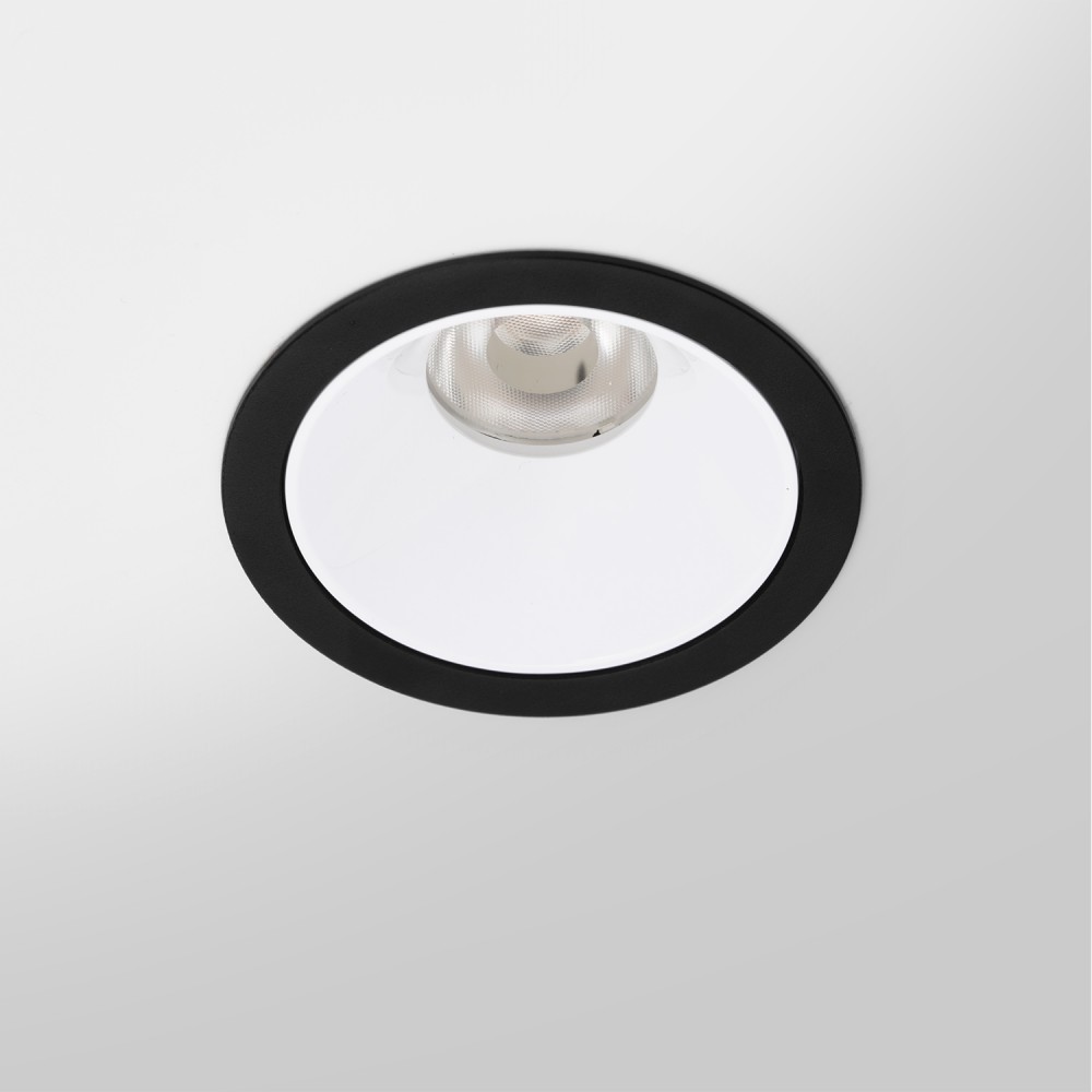 RV - Spot LED encastré rond noir 10W, couleurs au choix - Miror