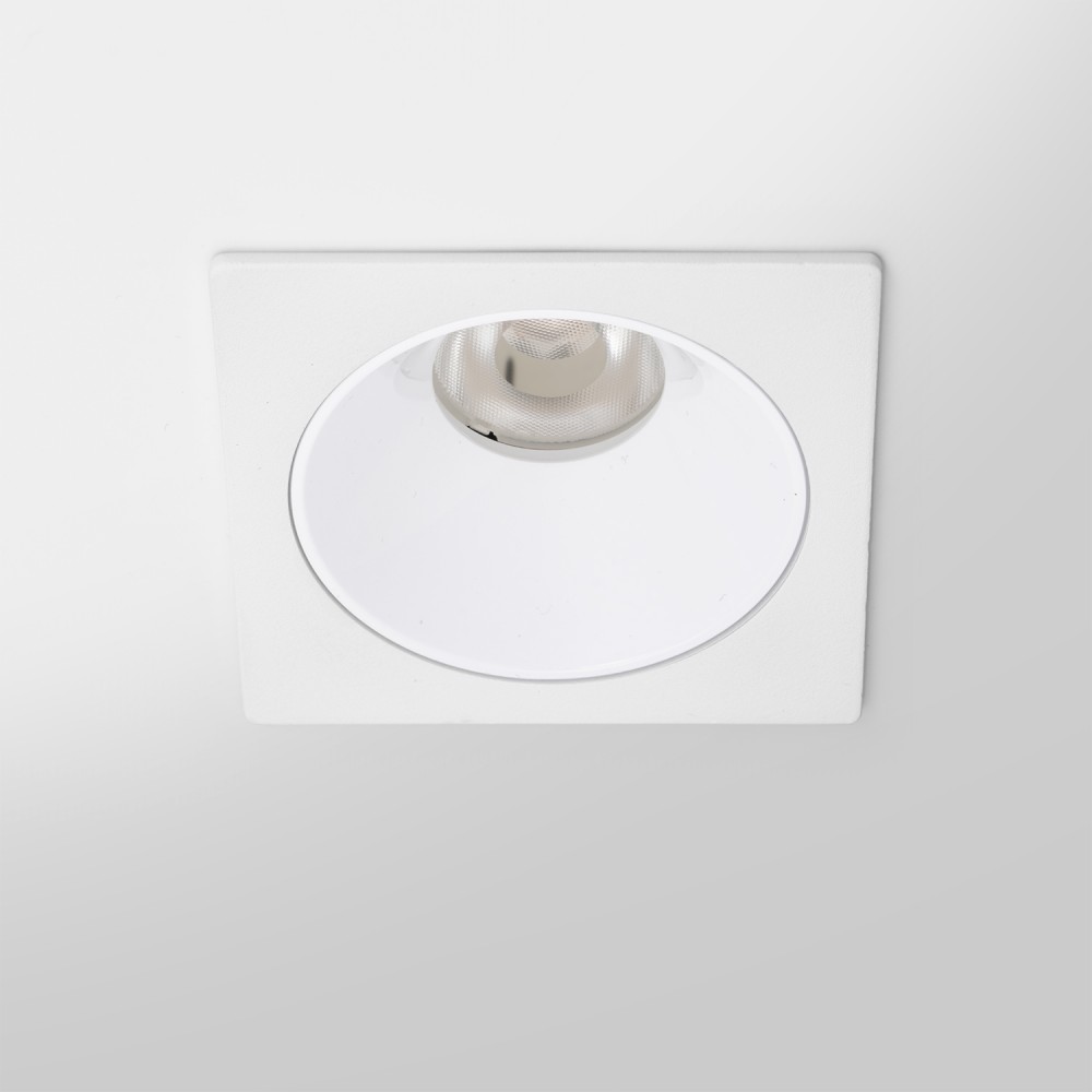 Spot LED encastré carré blanc 10W, couleurs au choix - Miror