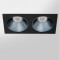 Spot LED encastré double carré noir 20W, couleurs au choix - Miror