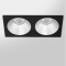 Spot LED encastré double carré noir 20W, couleurs au choix - Miror