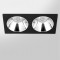 Spot LED encastré double carré noir 20W, couleurs au choix - Miror