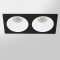 Spot LED encastré double carré noir 20W, couleurs au choix - Miror