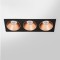 RV - Spot LED encastré triple carré noir 30W, couleurs au choix - Miror
