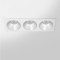 RV - Spot LED encastré triple carré blanc 30W, couleurs au choix - Miror