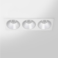 RV - Spot LED encastré triple carré blanc 30W, couleurs au choix - Miror