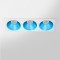 RV - Spot LED encastré triple carré blanc 30W, couleurs au choix - Miror