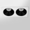 RV - Spot LED encastré double carré blanc 20W, couleurs au choix - Miror