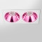 RV - Spot LED encastré double carré blanc 20W, couleurs au choix - Miror