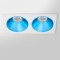RV - Spot LED encastré double carré blanc 20W, couleurs au choix - Miror