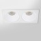 RV - Spot LED encastré double carré blanc 20W, couleurs au choix - Miror