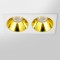 RV - Spot LED encastré double carré blanc 20W, couleurs au choix - Miror