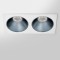 RV - Spot LED encastré double carré blanc 20W, couleurs au choix - Miror