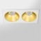 RV - Spot LED encastré double carré blanc 20W, couleurs au choix - Miror