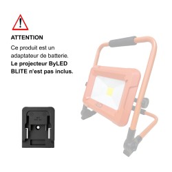 Adaptateur Makita pour projecteur de chantier LED sur batterie BLITE
