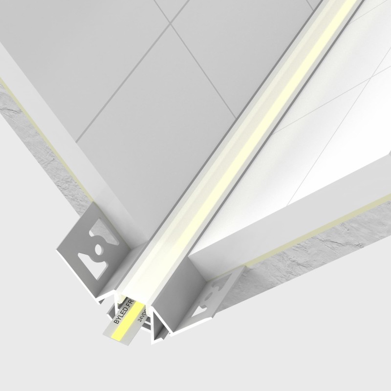 Profilé aluminium encastrable à carreler pour ruban LED - E23 - CRAFT