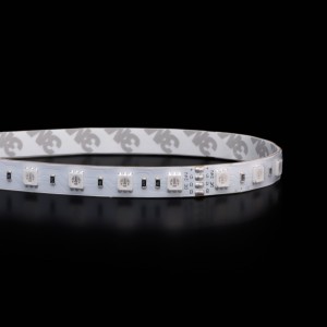 Ruban LED RGB multicolore - 14,4W/m - IP65G - 60 LED/m - 5050 - à la coupe - 24V