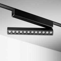 Grille orientable LED - 230 mm - 9W - 3CCT - 48V - Noir - MAG26